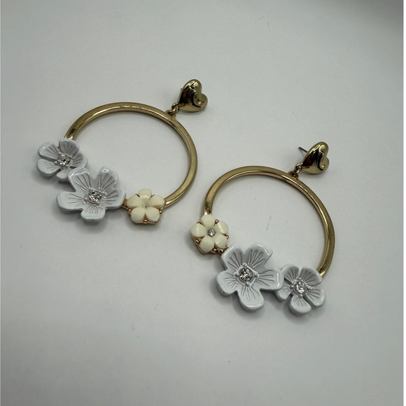 Juicy Couture Jewelry - Floral Y2K Coquette Cottagecore Hoop Earrings from Juicy Couture